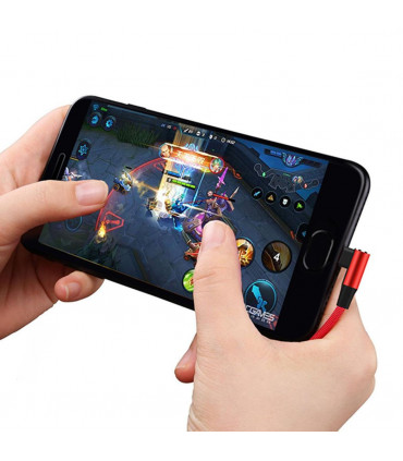 Aquarius Flexible And Wrest Resistant Universal Type-C Aluminium Cable, Red