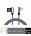 Aquarius Universal Type-C Cable Aluminium, Space Grey