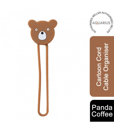 Aquarius, Cartoon Cord Cable Organiser, Panda, Coffee