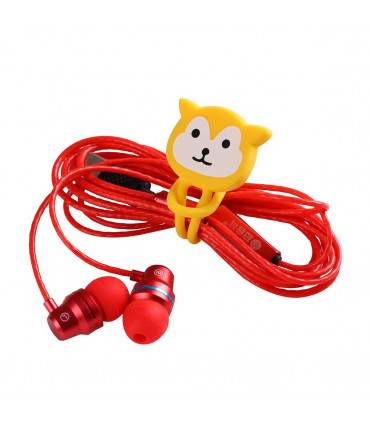 Aquarius Cartoon Cord Cable Organiser, Monkey, Yellow
