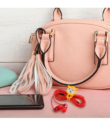 Aquarius Cartoon Cord Cable Organiser, Monkey, Yellow