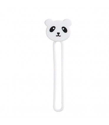 Aquarius Cartoon Cord Cable Organiser, Panda, White