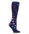Heat Holders - Ladies Lite Socks - Long (Navy Spot)