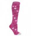Heat Holders - Ladies Lite Socks - Long (Pink Heart)