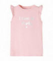 Kids' T-shirt with Ruffle Sleeves Light Pink 116