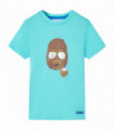 Kids' T-shirt with Short Sleeves Aqua 140