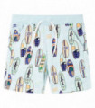 Kids' Shorts with Drawstring Soft Blue Melange 140
