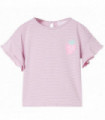 Kids' T-shirt with Ruffled Sleeves Lila 128