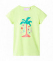 Kids' T-shirt Fluo Yellow 140