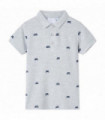 Kids' Polo Shirt  Grey Melange 128