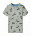 Kids' T-shirt Light Khaki Melange 128