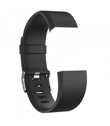 Aquarius Classic Plastic Replacement Strap Band Fitbit Charge 2 Black Large