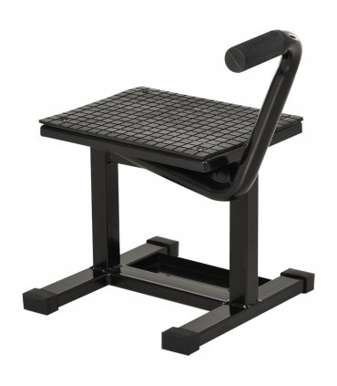 DURHAND Steel Motorbike Jack Lift Rubber Platform Crank Lift Manual Repair Table