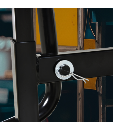 DURHAND Steel Motorbike Jack Lift Rubber Platform Crank Lift Manual Repair Table