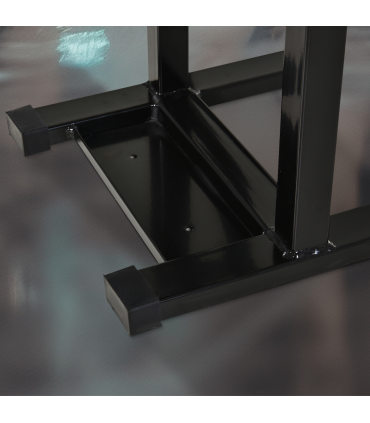 DURHAND Steel Motorbike Jack Lift Rubber Platform Crank Lift Manual Repair Table