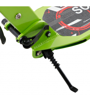 HOMCOM Teens Adult Kick Scooter Fold Adjust 14+ w/ Dual Brake System Green