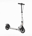 HOMCOM Adult Teens Kick Scooter Fold Adjust 14+ w/ Rear Wheel&Hand Brake Silver