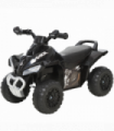 HOMCOM No Power Quad Toddler Ride on Car Foot-to-Floor Sliding Black