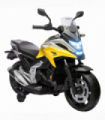 AIYAPLAY Honda Licensed 12V Kids Electric Motorbike w/ Music Headlights - Yellow