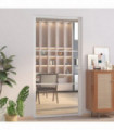 Interior Door 102.5x201.5 cm White ESG Glass and Aluminium