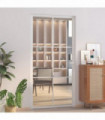 vidaXL Interior Door 102.5x201.5 cm White ESG Glass and Aluminium