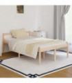 Bed Frame Solid Wood 120x190 cm 4FT Small Double