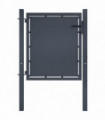 Garden Gate Steel 100x75 cm Anthracite