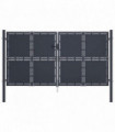 Garden Gate Steel 300x150 cm Anthracite