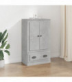 vidaXL Highboard Concrete Grey 60x35.5x103.5 cm Engineered Wood