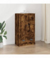 vidaXL Highboard Smoked Oak 60x35.5x103.5 cm Engineered Wood
