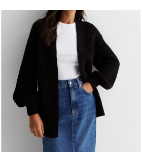 Crop Balloon Pocket Cardigan