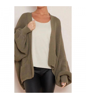 Crop Balloon Pocket Cardigan