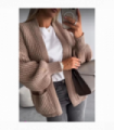 Crop Balloon Pocket Cardigan