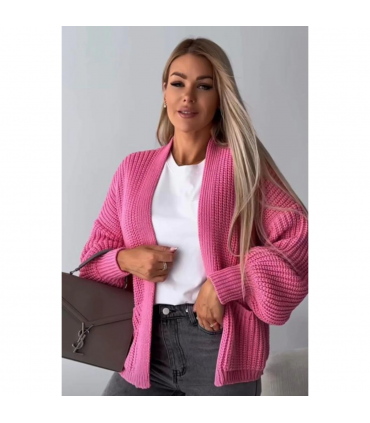 Crop Balloon Pocket Cardigan