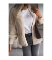 Crop Balloon Pocket Cardigan
