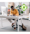 Cleartex® Enhanced Polymer Rectangular Chair Mat for Hard Floors - 75 x 120cm