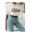 Ladies Oversized 90s Baby Short Sleeves T Shirt Top