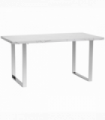 HOMCOM 160 cm Rectangular Dining Table Kitchen Table for 6-8 People White