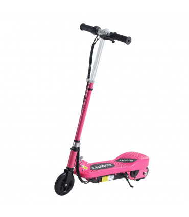 HOMCOM Folding Kids Electric Scooter for 7-14, Pink