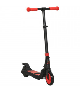 HOMCOM Folding Electric Scooter with Rear Wheel Brake, Red
