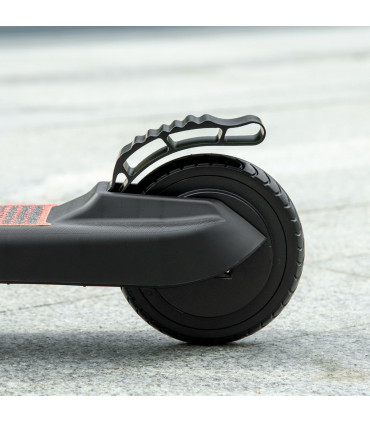 HOMCOM Folding Electric Scooter with Rear Wheel Brake, Red