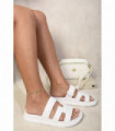 Cut Out Open Toe Strappy Sandals
