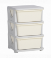 HOMCOM Kids Storage Unit w/ Three Drawers Three-Tier Chest Vertical Dresser