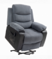 HOMCOM Power Lift Riser and Recliner Chair with Remote Control, Dark Grey