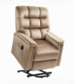 HOMCOM Power Lift Recliner Chair for Elderly w/ Remote Control, Champagne
