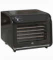 HOMCOM Food Dehydrator with 6 Stainless Steel Tray, for Fruit, Meat, Black