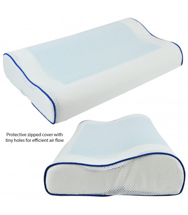 Memory Foam Cooling Gel Pillow Standard Size AS-61492 AS-27481
