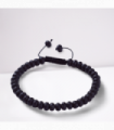 Men's Black Lava Bead Bracelet