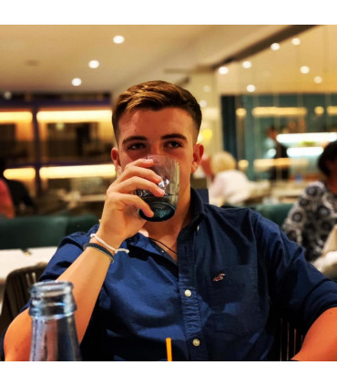 Men's Black Leather Weave Bracelet