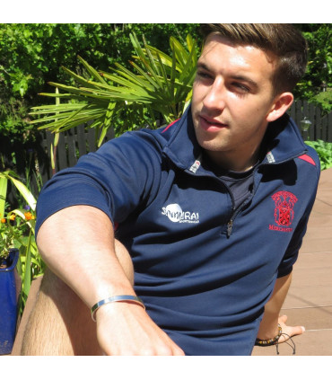 Men's Solid Stainless Steel Silver Bangle